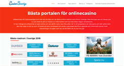 Desktop Screenshot of casinosverige.com